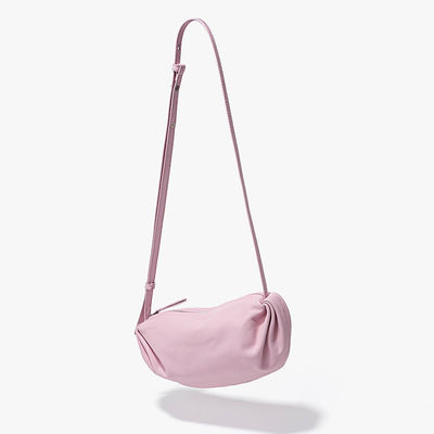 All Seasons Soft Leather Pleated Cloud Bag Korean Style Shoulder Crossbody in Fashion