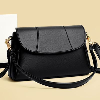 Custom Logo Lady Purse Fashion Vegan PU Female Bags Closure Type Zipper Hasp Design