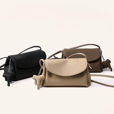 Elevate Your Look with this Head Layer Soft Cowhide One-Shoulder Crossbody Bag