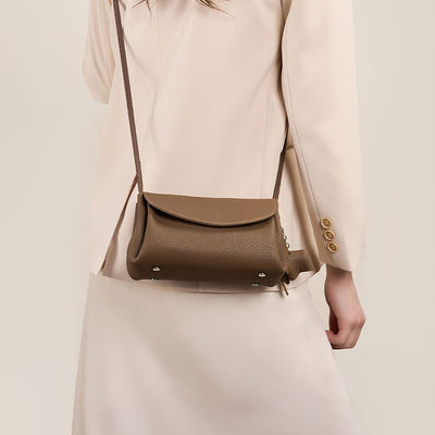 Elevate Your Look with this Head Layer Soft Cowhide One-Shoulder Crossbody Bag