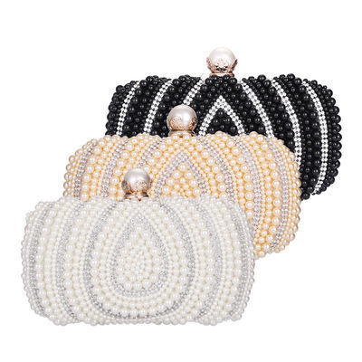 Custom Logo Avaliable Ladies Top Beaded Rhinestone Clutch for Beach Party Bridal Bags