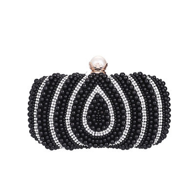 Custom Logo Avaliable Ladies Top Beaded Rhinestone Clutch for Beach Party Bridal Bags