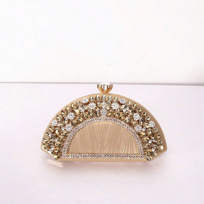 Logo Custom Logo Avaliable Fashion Handle Diamond Encrusted Evening Bag for Daily Life