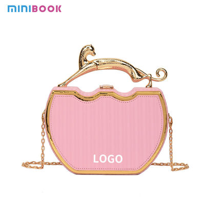 Low MOQ Mix Models Fashionable Metal Chain Evening Bags for Women's Party Attire