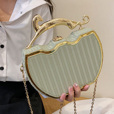 Low MOQ Mix Models Fashionable Metal Chain Evening Bags for Women's Party Attire