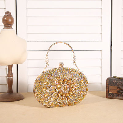 Sunflower Rhinestone Clutch Party Crystal Women's Handbag Bag Evening Bags