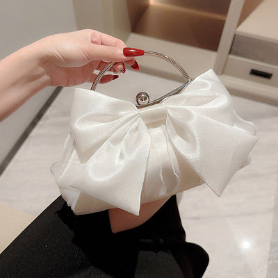 Availiable Sample Women's Silk Satin Clutch Bag for Dinner Dress and Formal Occasions