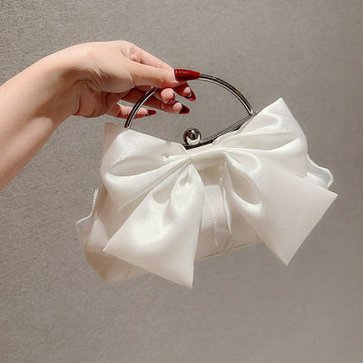 Availiable Sample Women's Silk Satin Clutch Bag for Dinner Dress and Formal Occasions