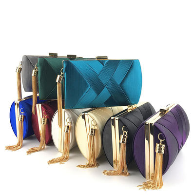 Women's Luxury Tassel Envelope Satchels for Evening Events Bridal Ladies Party Purse