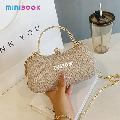 2023 Fashion Trendy Women's Golden Chain Shoulder Bags for Elegant Evening Events