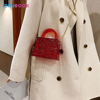Multicolor Ice Cracked Acrylic Clutch for Elegant Evening Events and Fashionable Ladies