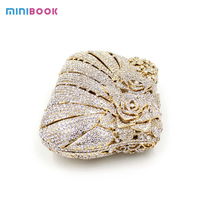 Minibook Fashion Luxury Lady Handbags Diamond Clutch Bag Exquisite Handmade Evening Dinner Bags For Women
