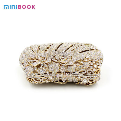 Minibook Fashion Luxury Lady Handbags Diamond Clutch Bag Exquisite Handmade Evening Dinner Bags For Women