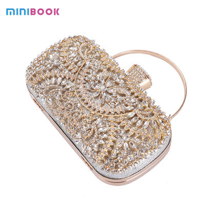 GoldenChic Shiny Party Bridal Evening Daily Clutch Handbag for a Touch of Glamour