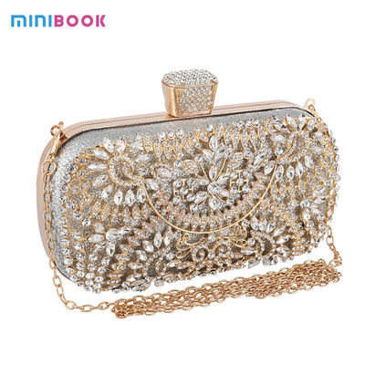 GoldenChic Shiny Party Bridal Evening Daily Clutch Handbag for a Touch of Glamour