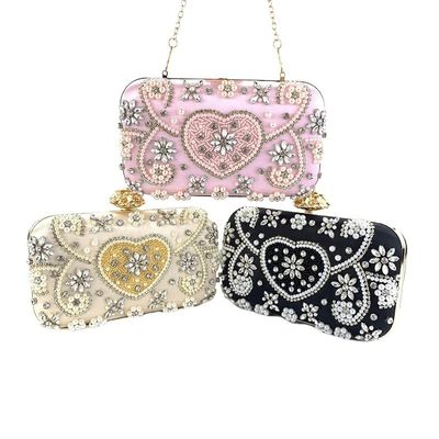 Luxurious 20*6*11.5CM Rhinestone Embroidered Diamond Clutch Bag for Elegant Evenings