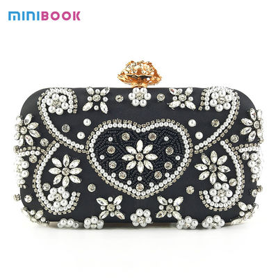 Luxurious 20*6*11.5CM Rhinestone Embroidered Diamond Clutch Bag for Elegant Evenings