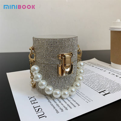 Pearl Evening Bags and Other Pattern Type Minibook Fashion Clutch Bags for Women