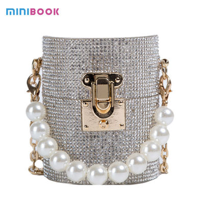 Pearl Evening Bags and Other Pattern Type Minibook Fashion Clutch Bags for Women