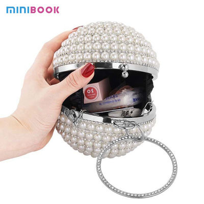 Minibook Fashion Ladies Handbag with Metal Main Material and Other Pattern Type
