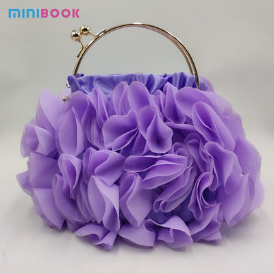 Minibook Fashion Version Bride Dress Handbag Luxury Satin Clutch for Women