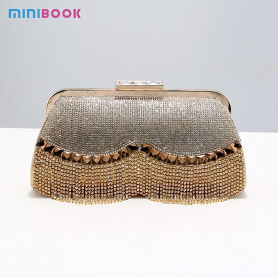 Other Decoration Minibook Wedding Crystal Ladies Clutch Handbags for Special Occasion