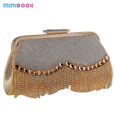 Other Decoration Minibook Wedding Crystal Ladies Clutch Handbags for Special Occasion