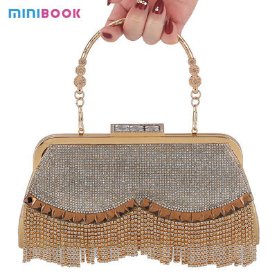 Other Decoration Minibook Wedding Crystal Ladies Clutch Handbags for Special Occasion