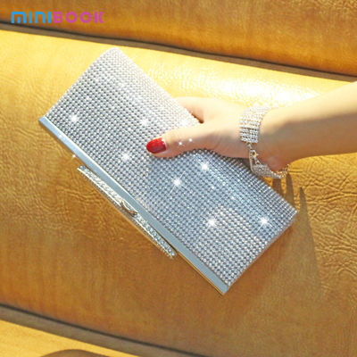 Minibook Fashion Handbag Customize Diamond Shoulder Bag for Annual Evening Party