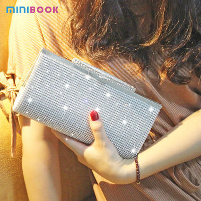 Minibook Fashion Handbag Customize Diamond Shoulder Bag for Annual Evening Party