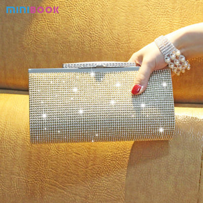 Minibook Fashion Handbag Customize Diamond Shoulder Bag for Annual Evening Party