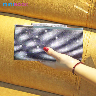 Minibook Fashion Handbag Customize Diamond Shoulder Bag for Annual Evening Party