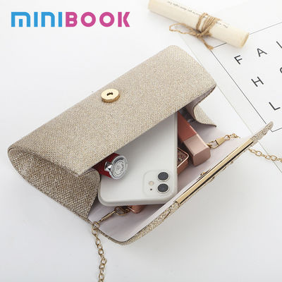 Other Decoration PC Metal Fashionable Hot Drilling Process Clutch Handbag for Daily