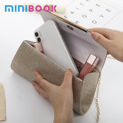 Other Decoration PC Metal Fashionable Hot Drilling Process Clutch Handbag for Daily