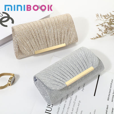 Other Decoration PC Metal Fashionable Hot Drilling Process Clutch Handbag for Daily