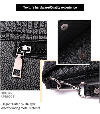 2023 Crocodile Pattern PU Leather Handbag Fashion Cover Envelope Clutch Bag for Women