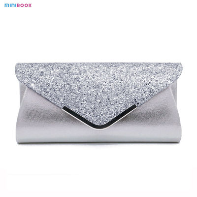 Elegant and Chic PVC Wallet Clutch Bag Crystal Bling Handbag for Women's Fashion