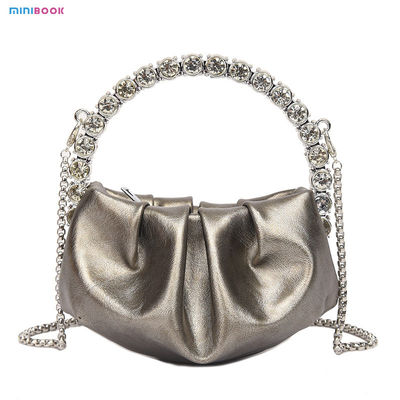 Women's Crossbody Party Dinner Purses Chain Evening Bags in PU Leather