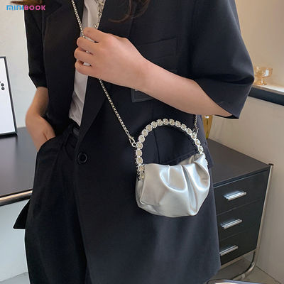 Women's Crossbody Party Dinner Purses Chain Evening Bags in PU Leather