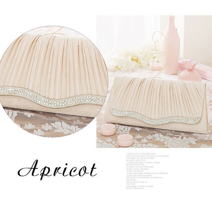Evening Party Handbag OEM/ODM Elegant Women Hand Bags Crystal Pleated Evening Handbags
