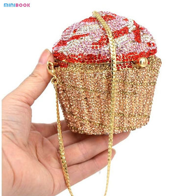 Handmade Crystal Clutch Stone Evening Bags and Clutches for Wedding Gold Blind Diamond