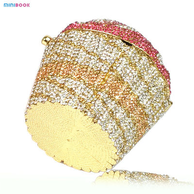 Handmade Crystal Clutch Stone Evening Bags and Clutches for Wedding Gold Blind Diamond