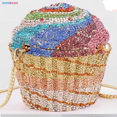 Handmade Crystal Clutch Stone Evening Bags and Clutches for Wedding Gold Blind Diamond
