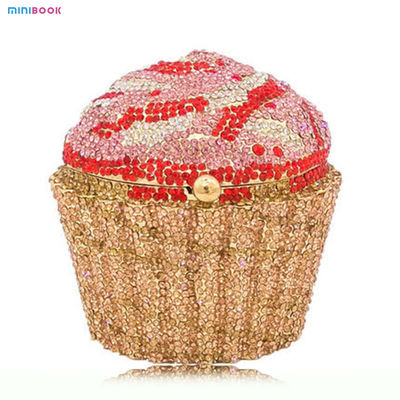 Handmade Crystal Clutch Stone Evening Bags and Clutches for Wedding Gold Blind Diamond