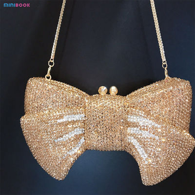 2023 Banquet Full Diamond Clutch Women Crystal Evening Clutch Bag with CANDY Pattern