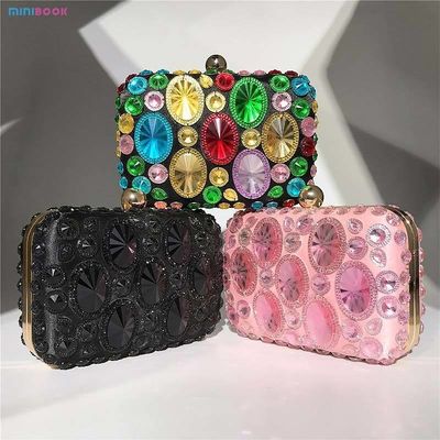Minibook Luxury Women's Dinner Clutch Handbag Banquet Bag Low MOQ Mix Models Advantage