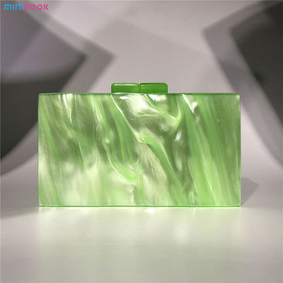 Customized Letter Pattern Minibook Evening Bag for Women's Party Acrylic Texture