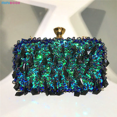 Stylish Sequins Clutch Purse for Ladies Party Luxury Style Wedding Beads Bag