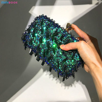 Stylish Sequins Clutch Purse for Ladies Party Luxury Style Wedding Beads Bag