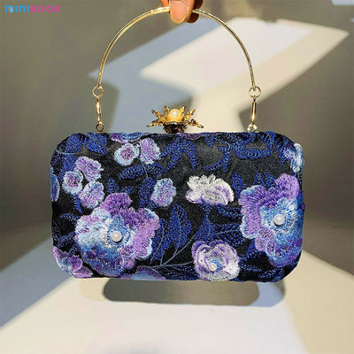 Low MOQ Mix Models Designer Elegant Embroidered Handmade Beaded Dinner Bag for Daily Life